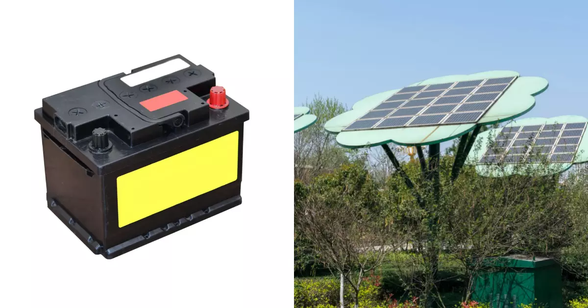 Can you use a car battery for solar